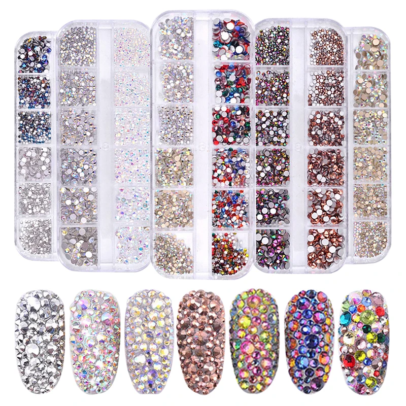 LEMOOC 12 Grids/Sets Nail Glitter Sequins Mixed Mirror/Meramid/Sugar Round DIY Tips Dazzling Paillette Flake Nail Art Decoration
LEMOOC 12 Grids/Sets Nail Glitter Sequins Mixed Mirror/Meramid/Sugar Round DIY Tips Dazzling Paillette Flake Nail Art Decoration