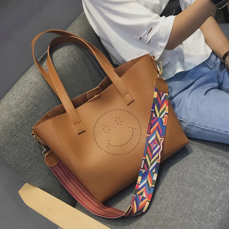high quality 2017 new brand Big tote bag Color strap shoulder bag PU leather handbag vintage leisure shopping bags crossbody sac
high quality 2017 new brand Big tote bag Color strap shoulder bag PU leather handbag vintage leisure shopping bags crossbody sac