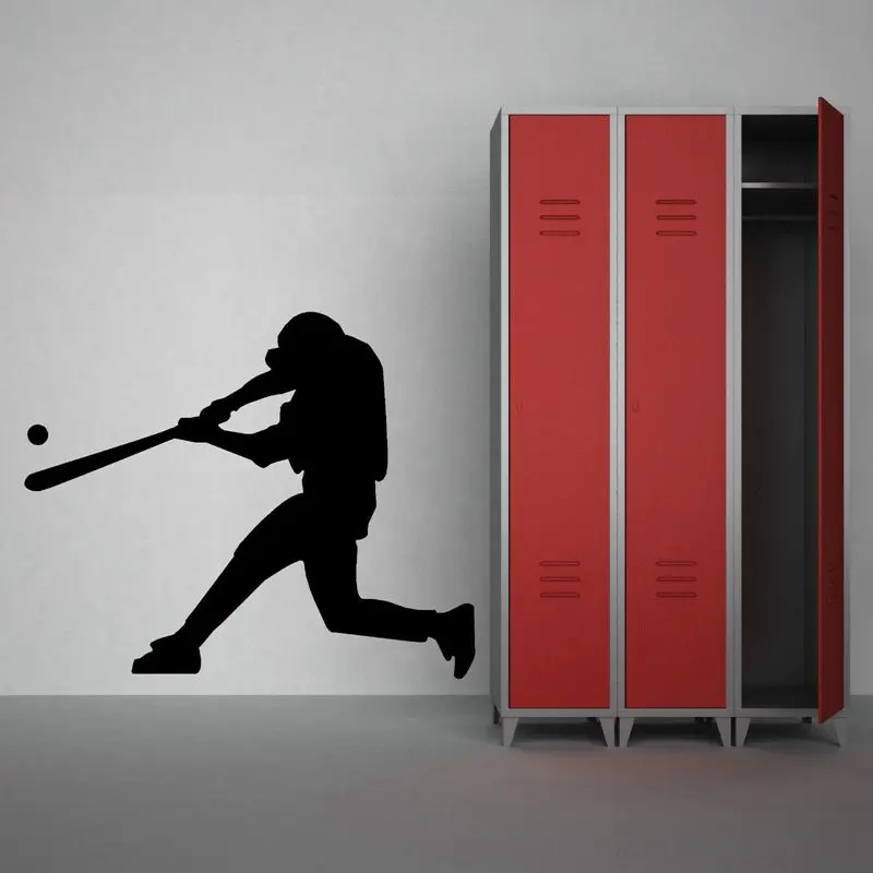Бейсбольный автомобиль Batsman окна наклейка ИМЯ Спорт плакаты виниловые наклейки