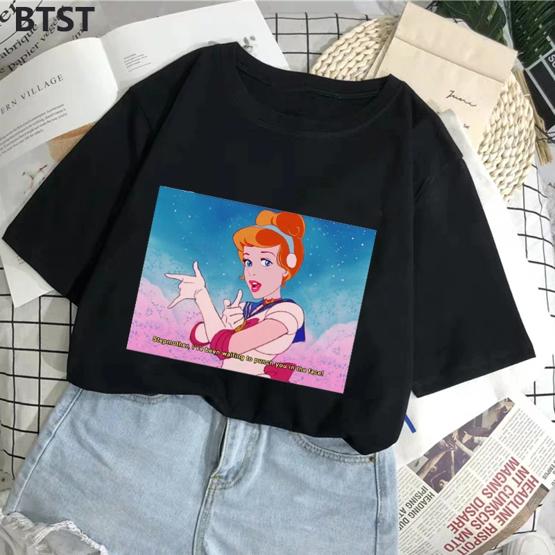 Graphic Tees Women Princess Turns Sailor Moon Korean Clothes Polyester Casual Gothic Tops Harajuku Women Punk Aesthetic T Shirt
Graphic Tees Women Princess Turns Sailor Moon Korean Clothes Polyester Casual Gothic Tops Harajuku Women Punk Aesthetic T Shirt