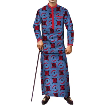 Casual Dashiki African Clothes Top and Skirt Sets Men African Clothing Bazin Riche 2 Pieces Long Shirt and Skirts Sets WYN533
Casual Dashiki African Clothes Top and Skirt Sets Men African Clothing Bazin Riche 2 Pieces Long Shirt and Skirts Sets WYN533