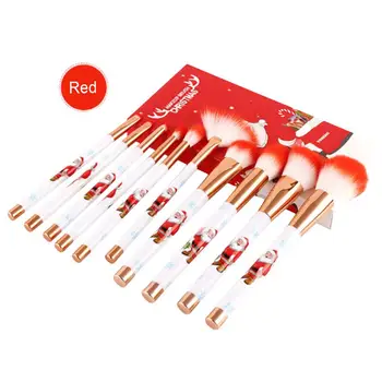 10PCS New Style Kinds Christmas Brush Set Makeup Brushes Set Eye Shadow Foundation Powder Make Up Brush Kit Wool Fiber
10PCS New Style Kinds Christmas Brush Set Makeup Brushes Set Eye Shadow Foundation Powder Make Up Brush Kit Wool Fiber