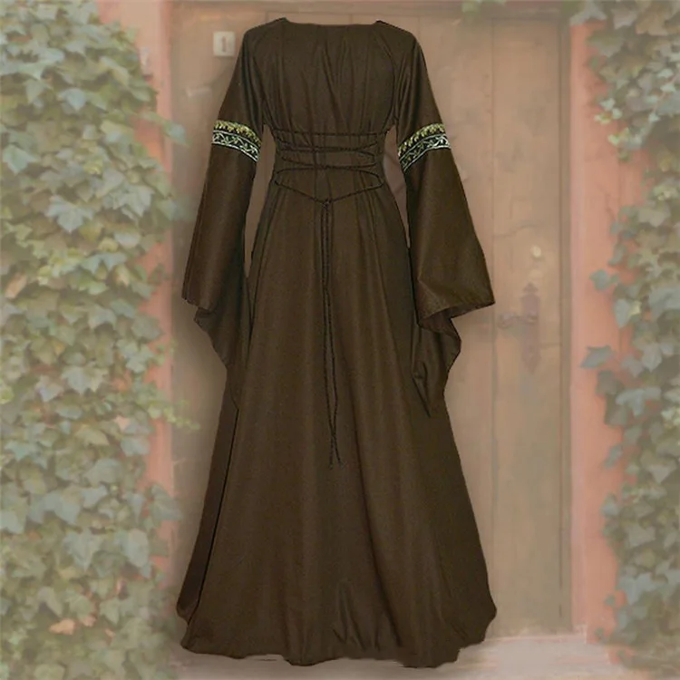 Gothic Medieval Dress Cosplay Carnival Halloween Costume for Women Retro Vestidos Court Long Robe Noble Princess Palace Party Gothic Medieval Dress Cosplay Carnival Halloween Costume for Women Retro Vestidos Court Long Robe Noble Princess Palace Party