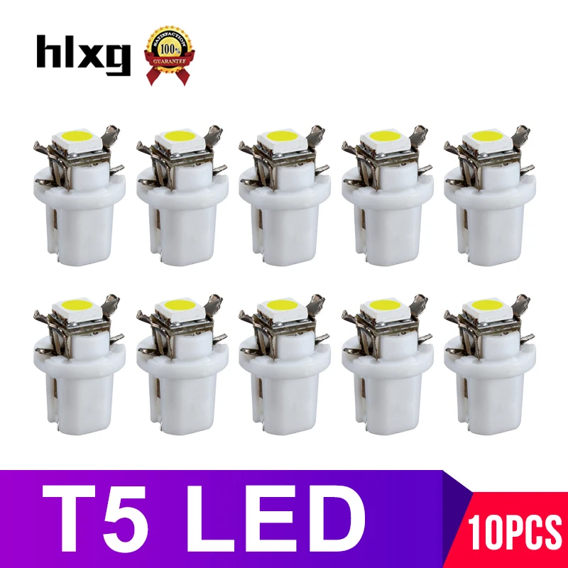 hlxg 10pcs Led T5 B8 5D Lamp Interior Lighting Dashboard Bulbs Reading Clearance Lights Signal Bulb Auto Car Styling 12V
hlxg 10pcs Led T5 B8 5D Lamp Interior Lighting Dashboard Bulbs Reading Clearance Lights Signal Bulb Auto Car Styling 12V