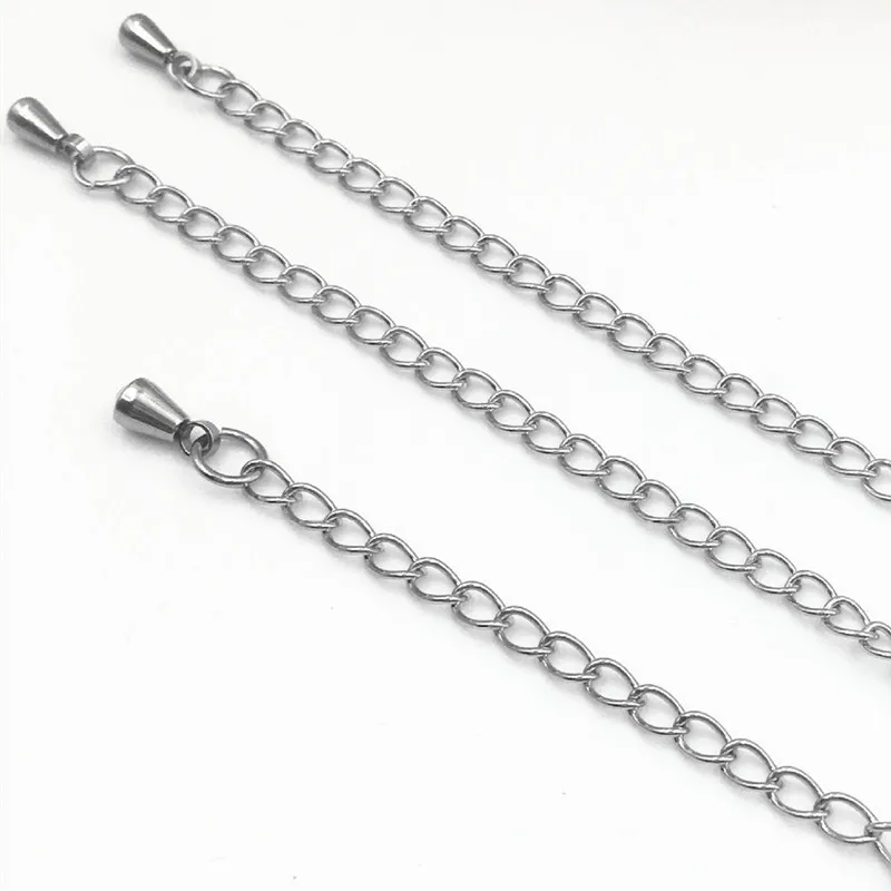 50pcs 7/10cm 316L Stainless Steel Extension End Chain Bracelet Extension Tail Chain Necklace Extender Chains for DIY Jewelry
50pcs 7/10cm 316L Stainless Steel Extension End Chain Bracelet Extension Tail Chain Necklace Extender Chains for DIY Jewelry
