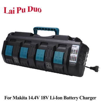 For Makita DC18SF 14.4V 18V Li-Ion Charger 4-Port Fast Optimized 3A Output For BL1430 BL1830 BL1415 BL1840 Power Tool Battery
For Makita DC18SF 14.4V 18V Li-Ion Charger 4-Port Fast Optimized 3A Output For BL1430 BL1830 BL1415 BL1840 Power Tool Battery