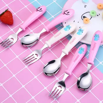 Children Cartoon Tableware 304 Stainless Steel Cat Smiley Face Pattern Kindergarten Baby Cute Fork Spoon for Boys Girls
Children Cartoon Tableware 304 Stainless Steel Cat Smiley Face Pattern Kindergarten Baby Cute Fork Spoon for Boys Girls