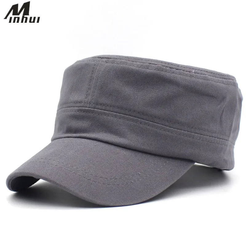 Minhui 2018 New Solid Military Hats for Men Vintage Flat Cap Women Cotton Casquette Hat Adjustable Caps
Minhui 2018 New Solid Military Hats for Men Vintage Flat Cap Women Cotton Casquette Hat Adjustable Caps