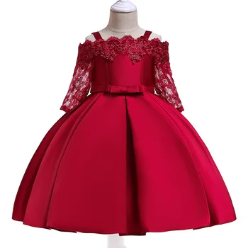 Lace girls elegant flower girl princess party dresses for weddings girl clothes children clothing 3-10 year baby costume L5083
Lace girls elegant flower girl princess party dresses for weddings girl clothes children clothing 3-10 year baby costume L5083