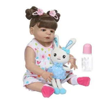22in Realistic Reborn Doll Soft Full Silicone Vinyl Newborn Babies Girl Lifelike Handmade Toy For Children Birthday Xmas Gifts
22in Realistic Reborn Doll Soft Full Silicone Vinyl Newborn Babies Girl Lifelike Handmade Toy For Children Birthday Xmas Gifts