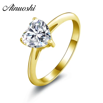 AINUOSHI 14K Solid Yellow Gold Heart Solitaire Ring Valentines Day Gift 1.2 CT Simulated Diamond Wedding Engagement Women Ring
AINUOSHI 14K Solid Yellow Gold Heart Solitaire Ring Valentines Day Gift 1.2 CT Simulated Diamond Wedding Engagement Women Ring