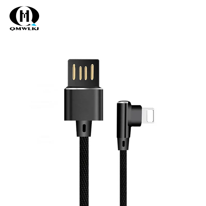 USB Cable 90 Degree elbow Nylon Braided 1m Reversible Fast Charging Charger Data cable For iPhone X XS MAX XR 8 7 6s Plus 5
USB Cable 90 Degree elbow Nylon Braided 1m Reversible Fast Charging Charger Data cable For iPhone X XS MAX XR 8 7 6s Plus 5