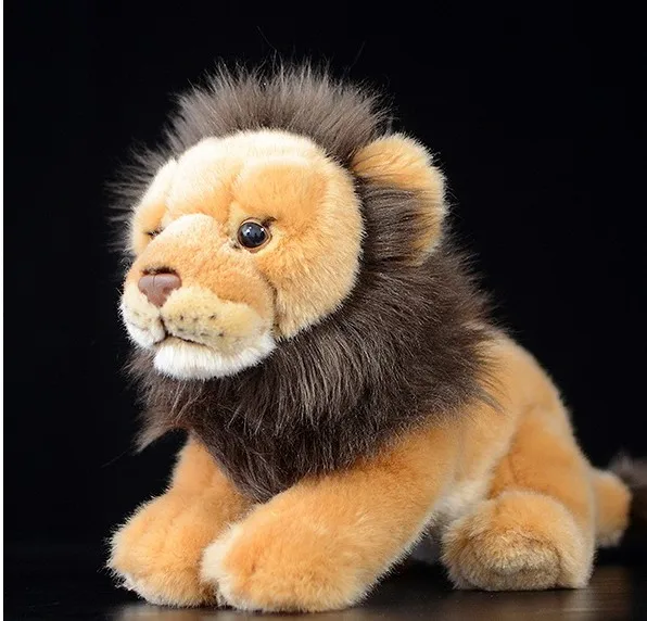 Фото Free shipping Simulation Lifelike Soft Lion Plush Toys African Stuffed Animal For Children gift | Игрушки и хобби