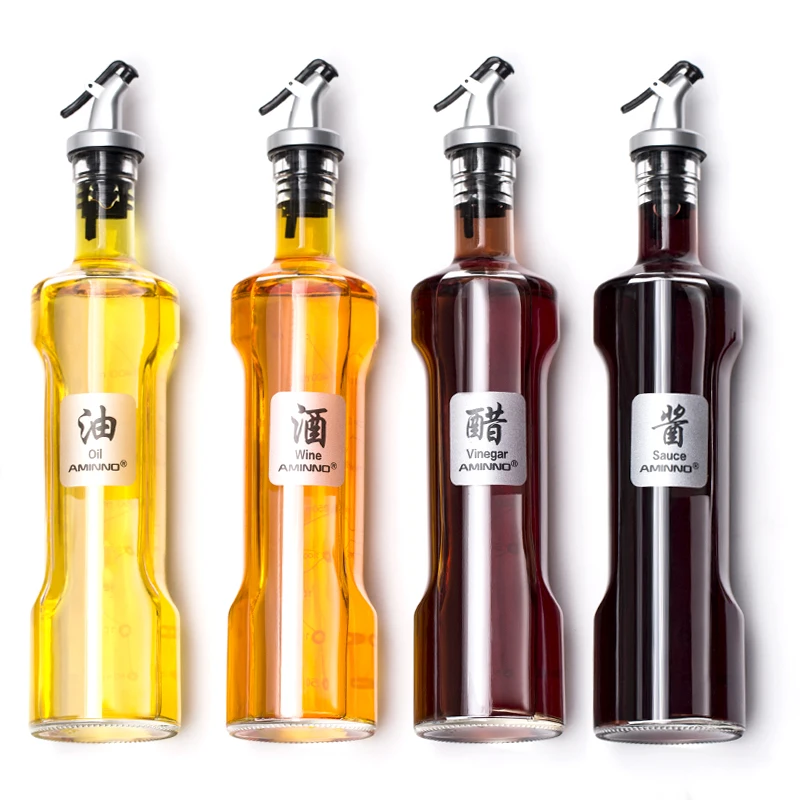 Leakage-proof glass oil kettle set, kitchen oil tank condiment bottle vinegar kettle, condimentos conteiner oil bottle
Leakage-proof glass oil kettle set, kitchen oil tank condiment bottle vinegar kettle, condimentos conteiner oil bottle