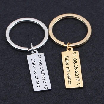 Key Chain Personalized Customed Special Date Engraved Like No Other Fuitable For Lovers' Couple Wedding Anniversary Birthday
Key Chain Personalized Customed Special Date Engraved Like No Other Fuitable For Lovers' Couple Wedding Anniversary Birthday