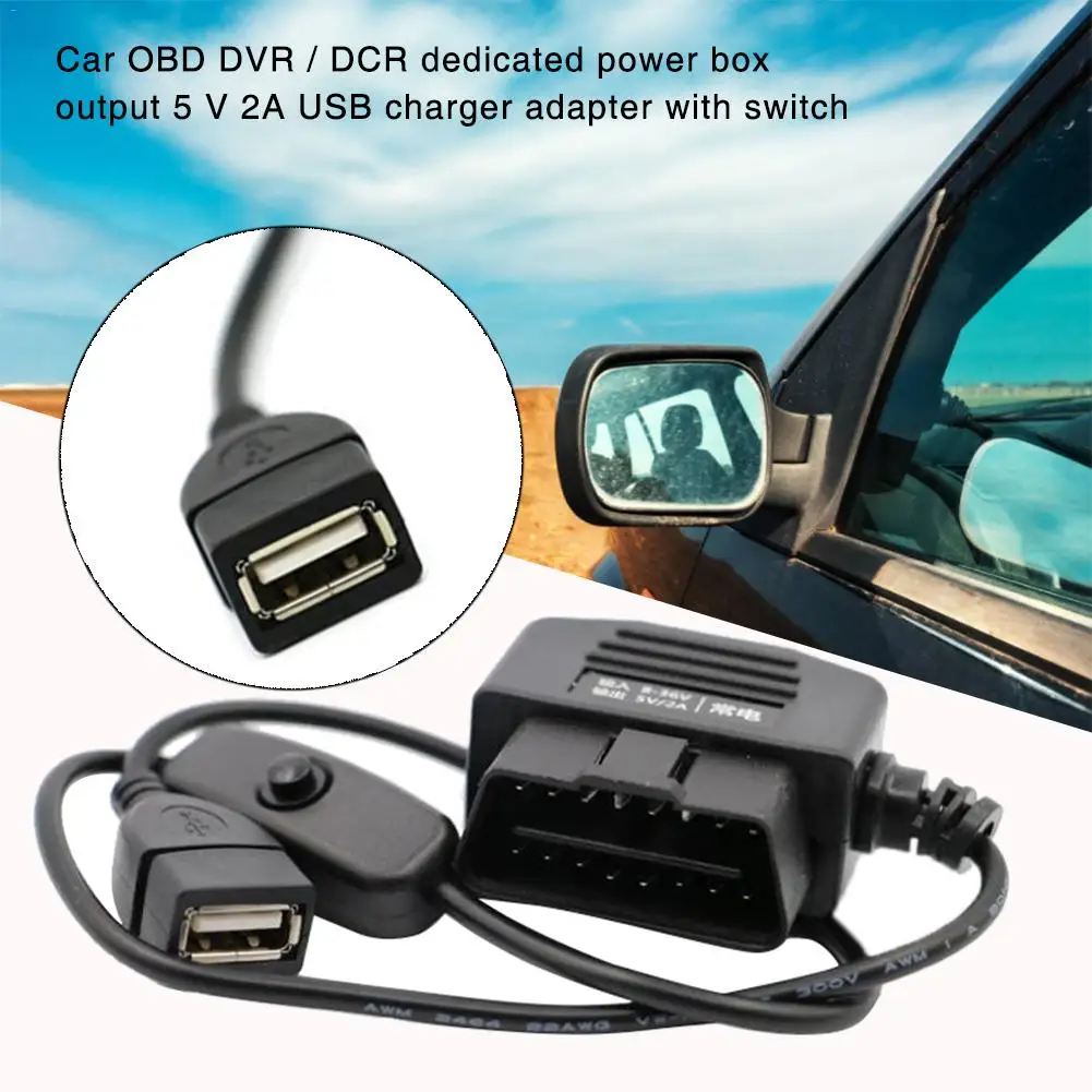 Car OBD Connection Cable 12V Universal Interface Driving Computer DVR/DCR Power Box Output USB Charger Adapter Switch
Car OBD Connection Cable 12V Universal Interface Driving Computer DVR/DCR Power Box Output USB Charger Adapter Switch
