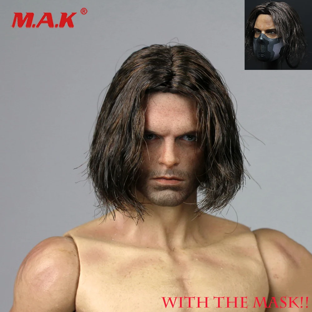 1/6 Planted Hair Head Winter Soldier Bucky James Buchanan Barnes 2.0 Head Carved w the mask For 12" Doll Action Figure Accessory
1/6 Planted Hair Head Winter Soldier Bucky James Buchanan Barnes 2.0 Head Carved w the mask For 12" Doll Action Figure Accessory