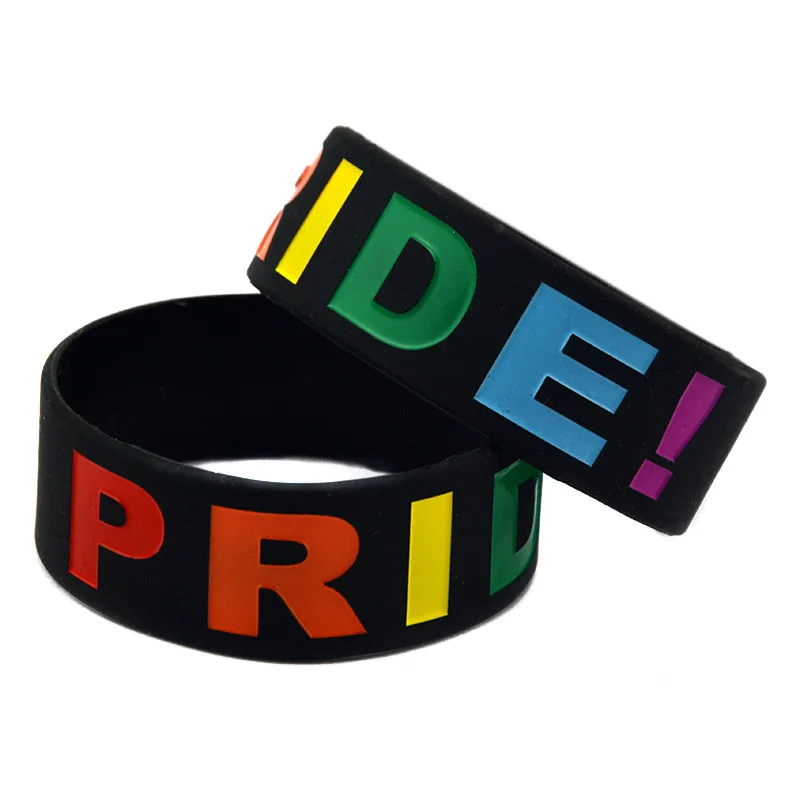 OneBandaHouse 25PCS/Lot 1 Inch Wide Rainbow Colour Logo Gay Pride Silicone Wristband Bracelet
OneBandaHouse 25PCS/Lot 1 Inch Wide Rainbow Colour Logo Gay Pride Silicone Wristband Bracelet