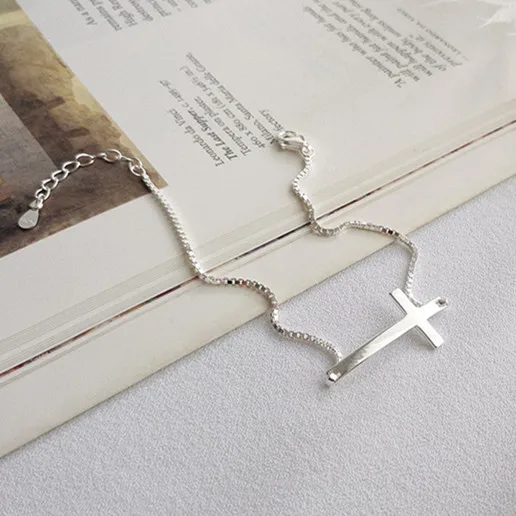 Real 925 sterling silver cross bracelets For Women box chain bijoux, fashion bangles bracelets femme pulseras mujer 925 jewelry
Real 925 sterling silver cross bracelets For Women box chain bijoux, fashion bangles bracelets femme pulseras mujer 925 jewelry