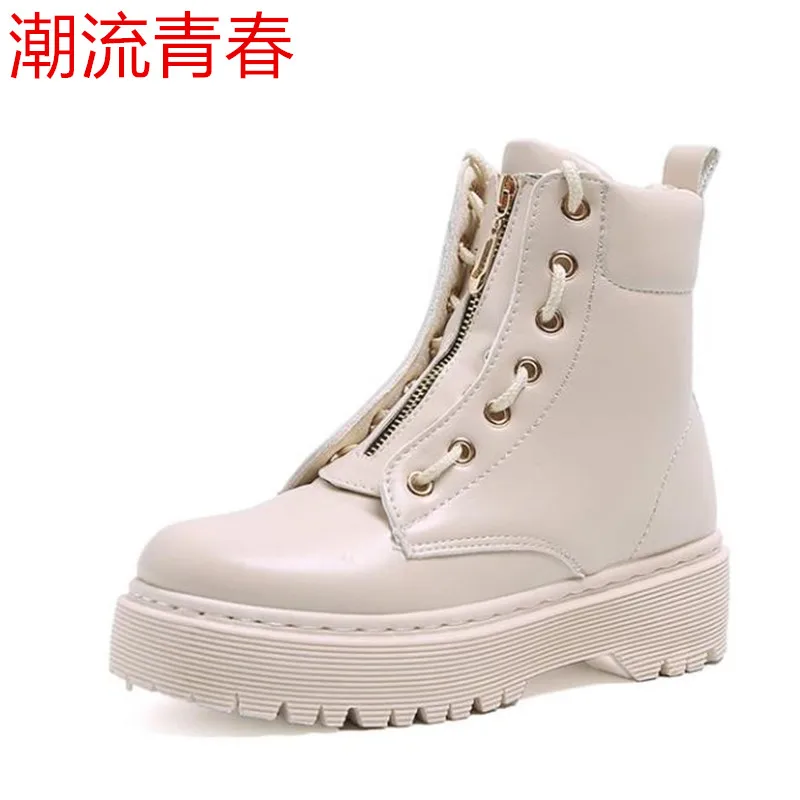 Zip Flat Ankle Boots Women PU Leather Motorcycle Boots Platform Boots Fall Winter Shoes Woman Booties
Zip Flat Ankle Boots Women PU Leather Motorcycle Boots Platform Boots Fall Winter Shoes Woman Booties