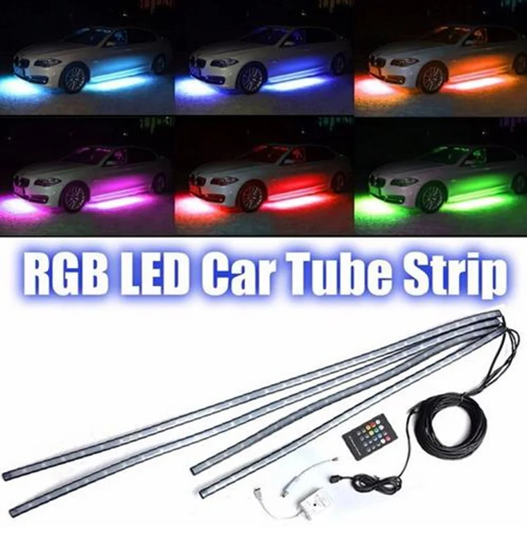 Wireless Car Flexible RGB Chassis Bottom Lights With Remote Controller LED Strip Light Atmosphere music Active Multi-function
Wireless Car Flexible RGB Chassis Bottom Lights With Remote Controller LED Strip Light Atmosphere music Active Multi-function
