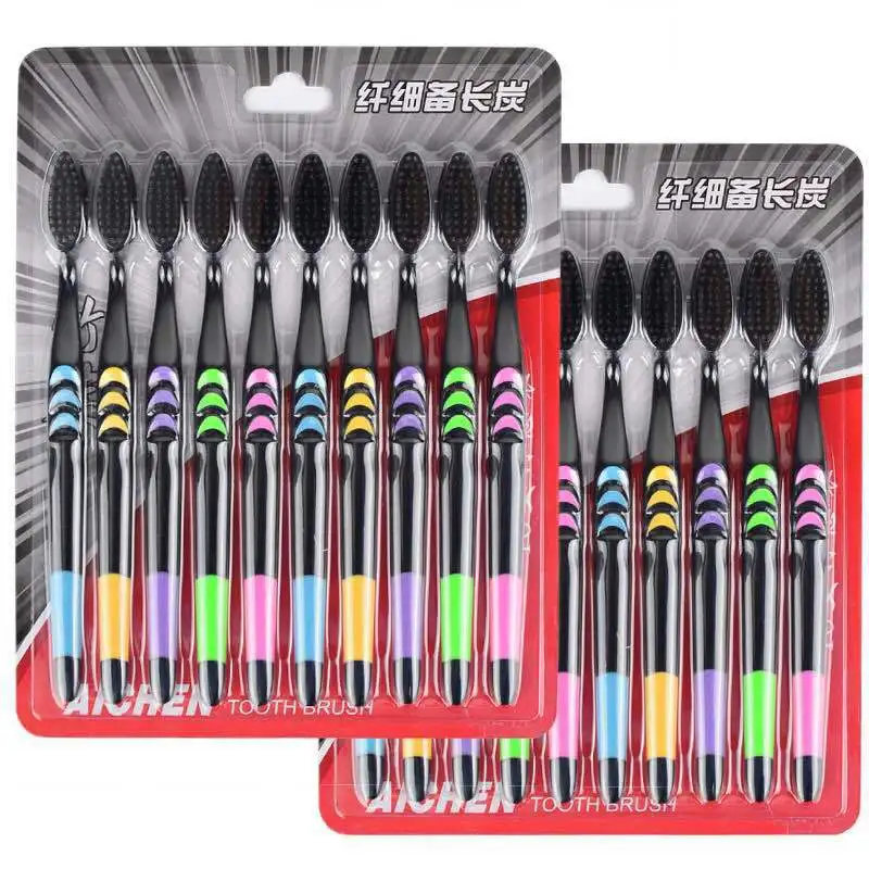 10Pcs Travel Toothbrush Double Ultra Soft Toothbrush Bamboo Charcoal Nano Brush Tooth Brush Dental Oral Care Hygiene Teeth Brush
10Pcs Travel Toothbrush Double Ultra Soft Toothbrush Bamboo Charcoal Nano Brush Tooth Brush Dental Oral Care Hygiene Teeth Brush