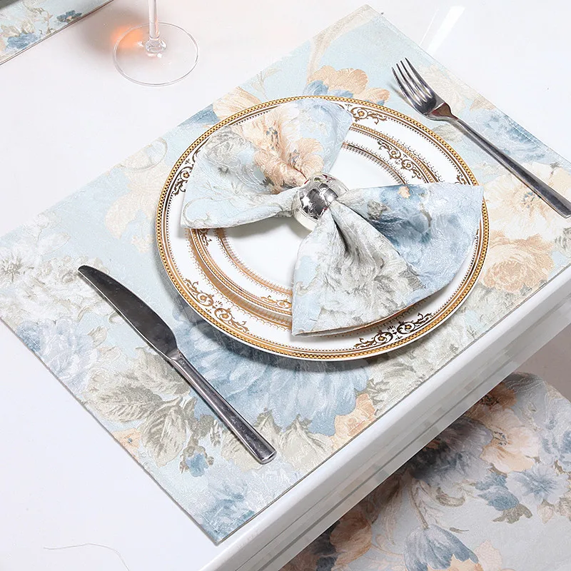Table mats for dinning home kitchen used mads cotton polyester printed flower table mats rectangle shape mats
Table mats for dinning home kitchen used mads cotton polyester printed flower table mats rectangle shape mats