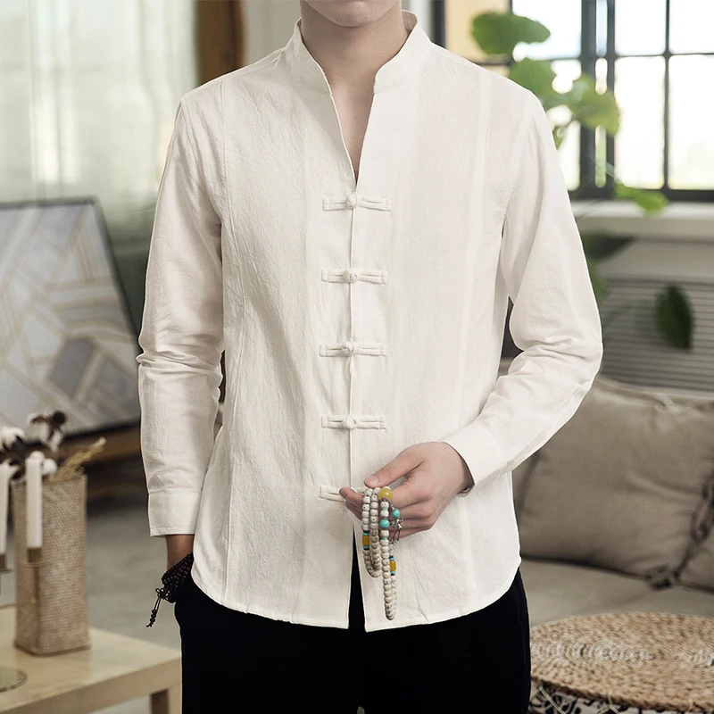 New 2019 Spring Chinese Traditional Tang Suit Jacket Good Quality Kung Fu Shirt Long Sleeves Costume Summer Casual Men T-Shirts
New 2019 Spring Chinese Traditional Tang Suit Jacket Good Quality Kung Fu Shirt Long Sleeves Costume Summer Casual Men T-Shirts