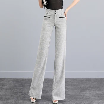 Women Cotton Linen Pants Elegant High Waist Wide Leg Pants Loose Long Trousers Ladies Casual Pants Office Work Wear Pants
Women Cotton Linen Pants Elegant High Waist Wide Leg Pants Loose Long Trousers Ladies Casual Pants Office Work Wear Pants