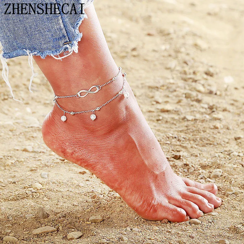 Vintage Antique Silver Color Anklet Women Large Stone imitation pearl Bohemia Ankle Bracelet Cheville Boho Jewelry gift ns45
Vintage Antique Silver Color Anklet Women Large Stone imitation pearl Bohemia Ankle Bracelet Cheville Boho Jewelry gift ns45