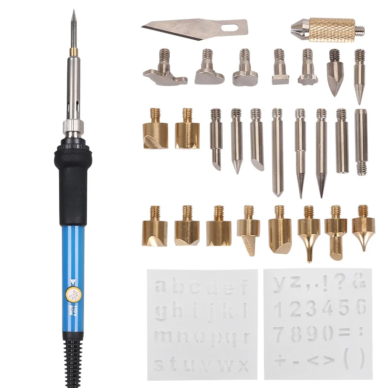 110V/220V Temprature Adjustable Soldering Iron Carving Pyrography Tool Wood Embossing Burning Pen Kit
110V/220V Temprature Adjustable Soldering Iron Carving Pyrography Tool Wood Embossing Burning Pen Kit