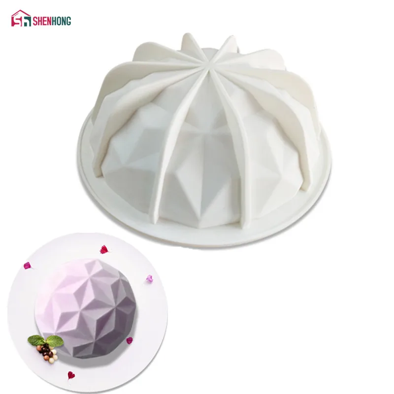 SHENHONG NEW Diamond Silicone Cake Molds For Baking Non-Stick DIY Pastry Dessert Ice Mould Decorating Tools Chocolate Moule
SHENHONG NEW Diamond Silicone Cake Molds For Baking Non-Stick DIY Pastry Dessert Ice Mould Decorating Tools Chocolate Moule