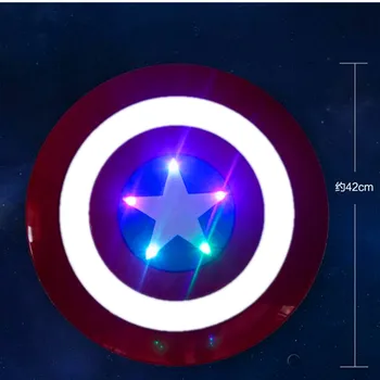 42CM Shield With LED Light Music Cosplay Avengers:Infinity War Superhero Captain America Steven Rogers Action Figure Toy OPP J67
42CM Shield With LED Light Music Cosplay Avengers:Infinity War Superhero Captain America Steven Rogers Action Figure Toy OPP J67