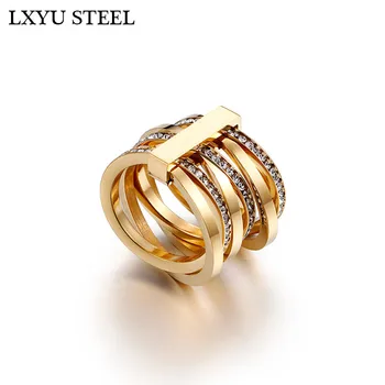 New Cubic Zirconia Rings For Women Size 6-9 Bulgaria Gold / Silver Color Six Layers Finger Rings Femme Engagement Wedding Rings
New Cubic Zirconia Rings For Women Size 6-9 Bulgaria Gold / Silver Color Six Layers Finger Rings Femme Engagement Wedding Rings