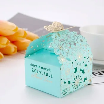 Free shipping 100PCS butterfly lace wedding bridal shower birthday gift Favor candy chocolate boxes with Custom name
Free shipping 100PCS butterfly lace wedding bridal shower birthday gift Favor candy chocolate boxes with Custom name