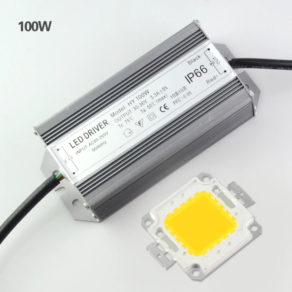 High Power 10W 20W 30W 50W 100W Led lamp Chips With Led Power Supply For Led Flood light DIY In W WW Lighting 1Set
High Power 10W 20W 30W 50W 100W Led lamp Chips With Led Power Supply For Led Flood light DIY In W WW Lighting 1Set
