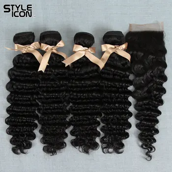 Brazilian Deep Wave Bundles with Closure 3 4 Bundles Deep Wave Hair with Closure Styleicon Deep Wave Closure add Bundles
Brazilian Deep Wave Bundles with Closure 3 4 Bundles Deep Wave Hair with Closure Styleicon Deep Wave Closure add Bundles