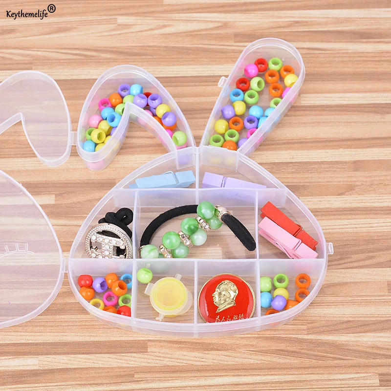 Plastic Rabbit Shape Storage Box Case Organizer Display Jewelry Bead Makeup Clear Storage Boxes BF
Plastic Rabbit Shape Storage Box Case Organizer Display Jewelry Bead Makeup Clear Storage Boxes BF