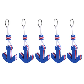 5 Pieces Yachting Boating Kayaking Water Sports Floating Key Chain Key Ring Anchor Shaped Key Ring Blue
5 Pieces Yachting Boating Kayaking Water Sports Floating Key Chain Key Ring Anchor Shaped Key Ring Blue