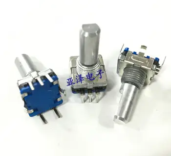 5pcs/lot Taiwan EC11 type encoder, right and left rotation reset switch, with press switch, rotary switch shaft length 18MM
5pcs/lot Taiwan EC11 type encoder, right and left rotation reset switch, with press switch, rotary switch shaft length 18MM