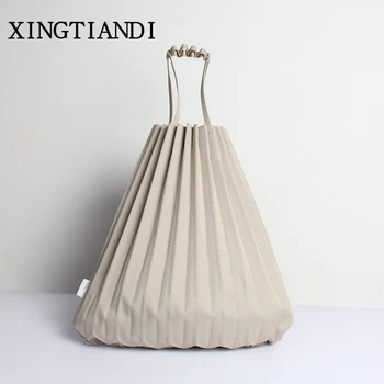 Canvas Pleats Causal Tote Bag Large Capacity Shoulder Bag Vertical-pleats Candy Color Japanese Style bags for women 2018
Canvas Pleats Causal Tote Bag Large Capacity Shoulder Bag Vertical-pleats Candy Color Japanese Style bags for women 2018