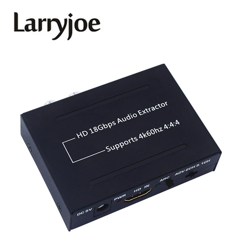 Фото Larryjoe HDMI-совместимый аудио экстрактор стереоэкстрактор SPDIF L/R 4K * 2K 2 0 HD 18 Гбит/с с