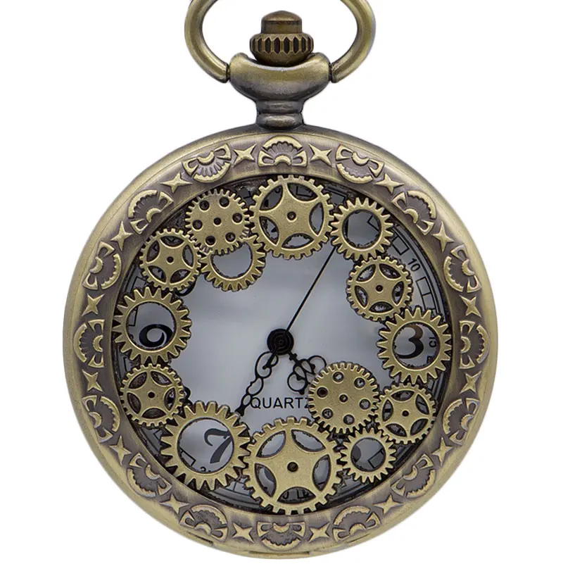 Hot Fashion Women Men Vintage Bronze Quartz Pocket Watch Pendant Chain Necklace Hollow Carving Watch
Hot Fashion Women Men Vintage Bronze Quartz Pocket Watch Pendant Chain Necklace Hollow Carving Watch