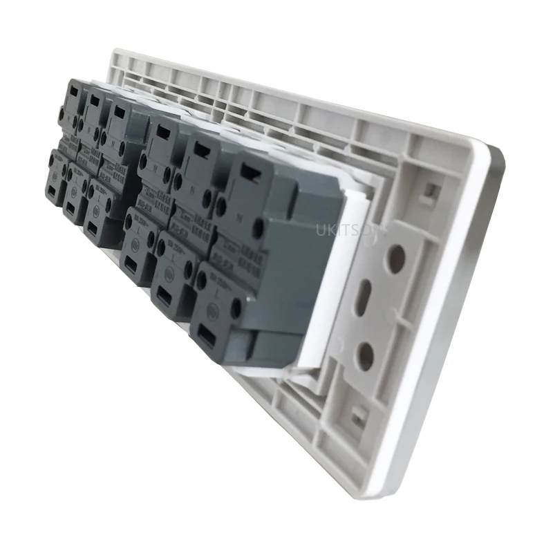 195 x70mm 6 ports 2 Pins Electric Wall Panel Pic 4