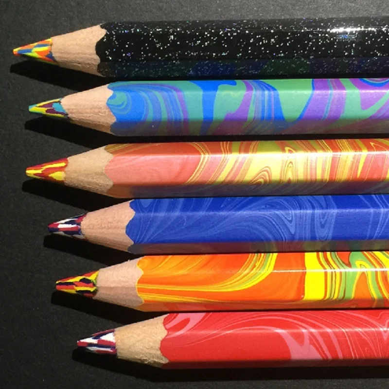magic color lead thick core rainbow pencils hand-painted color lead pencils 6 pcs
magic color lead thick core rainbow pencils hand-painted color lead pencils 6 pcs