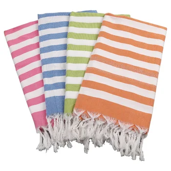 

Beach Towel Cotton Blanket Yarn-Dyed Stripes Thin Bath Towel Shawl Sunscreen Towels Turkish Beach towels for Adults 100*180 cm