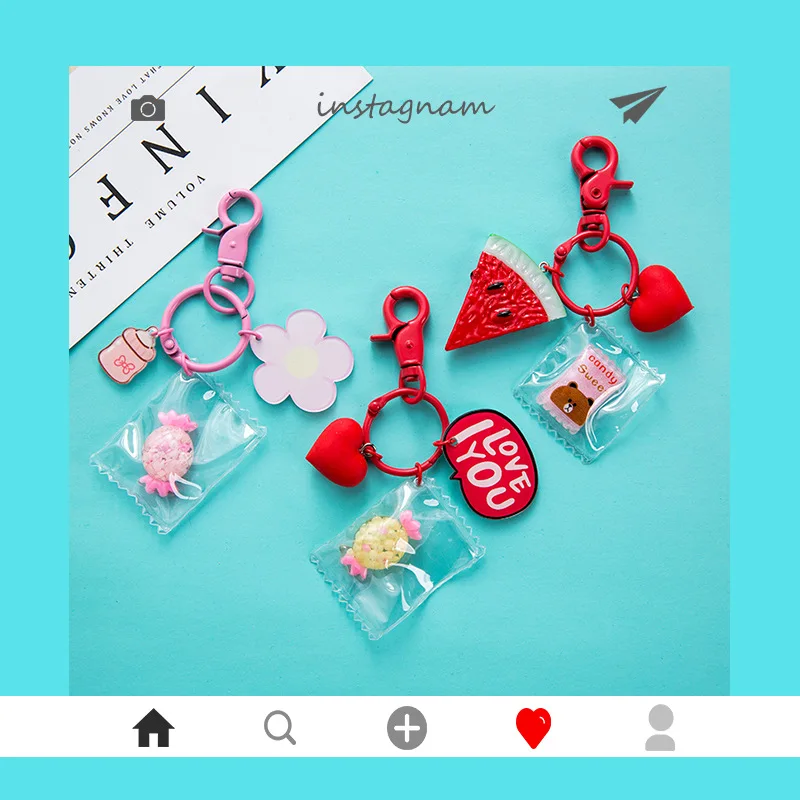 Cute Cartoon Creative Watermelon Candy Food Figure Keychain for Car Key Holder Decoration Jewelry Women Bag Charms Pendant
Cute Cartoon Creative Watermelon Candy Food Figure Keychain for Car Key Holder Decoration Jewelry Women Bag Charms Pendant