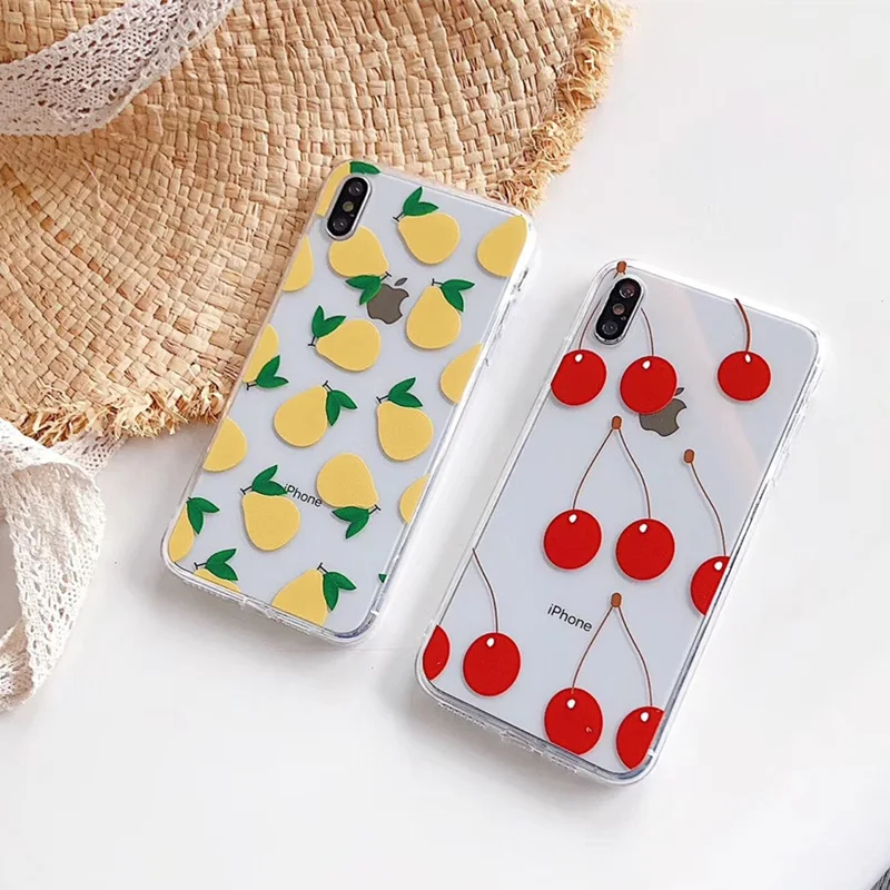 6S Red cherry case for iphone 7plus xs max summer cool fruit pear transparent soft candy cover for iPhone 8 7 6 6s plus xr x xs
6S Red cherry case for iphone 7plus xs max summer cool fruit pear transparent soft candy cover for iPhone 8 7 6 6s plus xr x xs