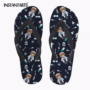 INSTANTARTS Newest Summer Cartoon Pattern Women Slippers Cute Medical Bear Printing Woman Beach Water Flip Flops Rubber Sandals
INSTANTARTS Newest Summer Cartoon Pattern Women Slippers Cute Medical Bear Printing Woman Beach Water Flip Flops Rubber Sandals
