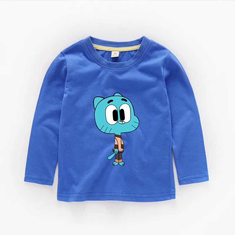 2T-12 The Amazing World Of Gumball child Long sleeve T-shirt Kids Baby Summer Cute Clothes Boys Girls Tops T shirt b044
2T-12 The Amazing World Of Gumball child Long sleeve T-shirt Kids Baby Summer Cute Clothes Boys Girls Tops T shirt b044